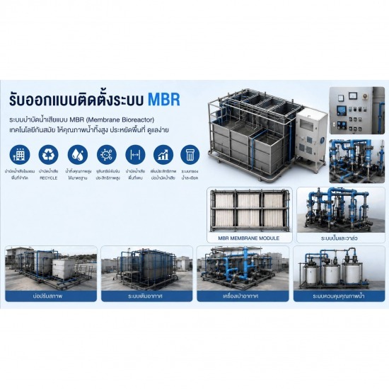 รับออกแบบติดตั้งระบบ MBR  - รับติดตั้งระบบบำบัดน้ำเสีย - ไดน่า ฟลูอิด